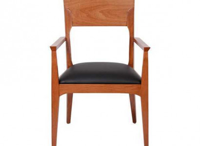 Brauner Holzstuhl Designer Einsitzer Esszimmerstuhl Luxus 1-Sitzer Möbel